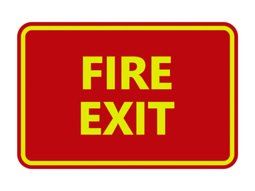 Signs ByLITA Classic Fire Exit Sign